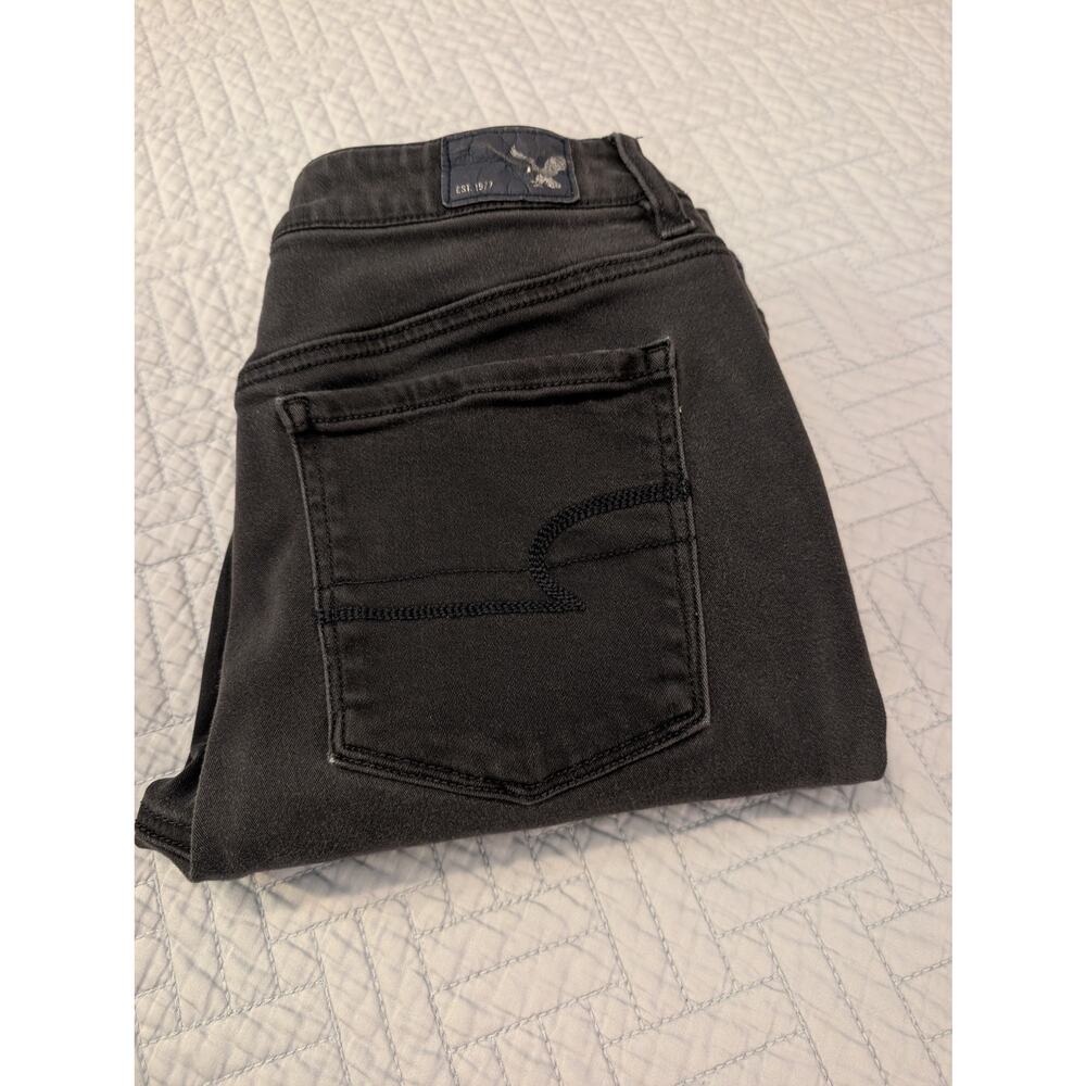 American Eagle Outfitters Jeans Women's Size 8 Black AEO Hi-Rise Jegging (0502)